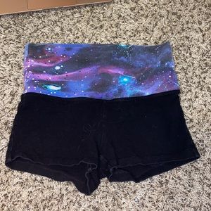 Black yoga shorts